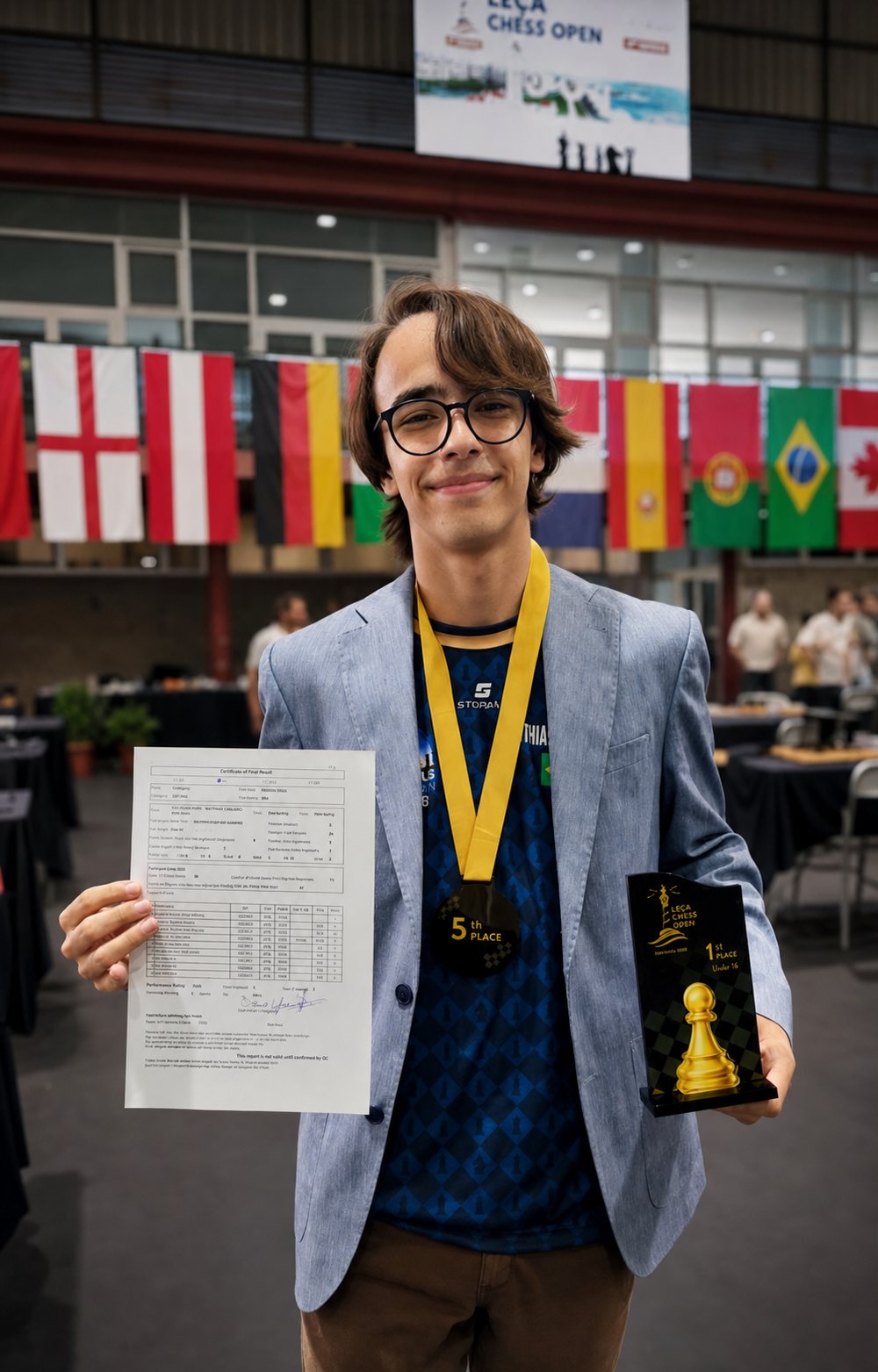 Mathias Casalaspro — FIDE Master, 2341 de rating aos 13 anos, cliente SPIELPLAN